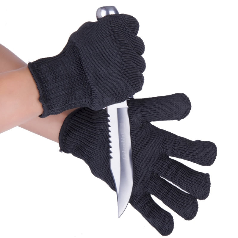 Cut/slash Resistant Safety Gloves with infused Stainless Steel Wire Mesh