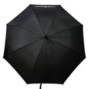 Black umbrella with 'Titan & Depot' branding on a white background