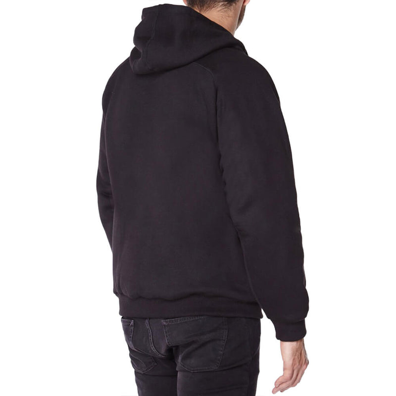 Knife Resistant Anti Slash Hooded Top in Black back view