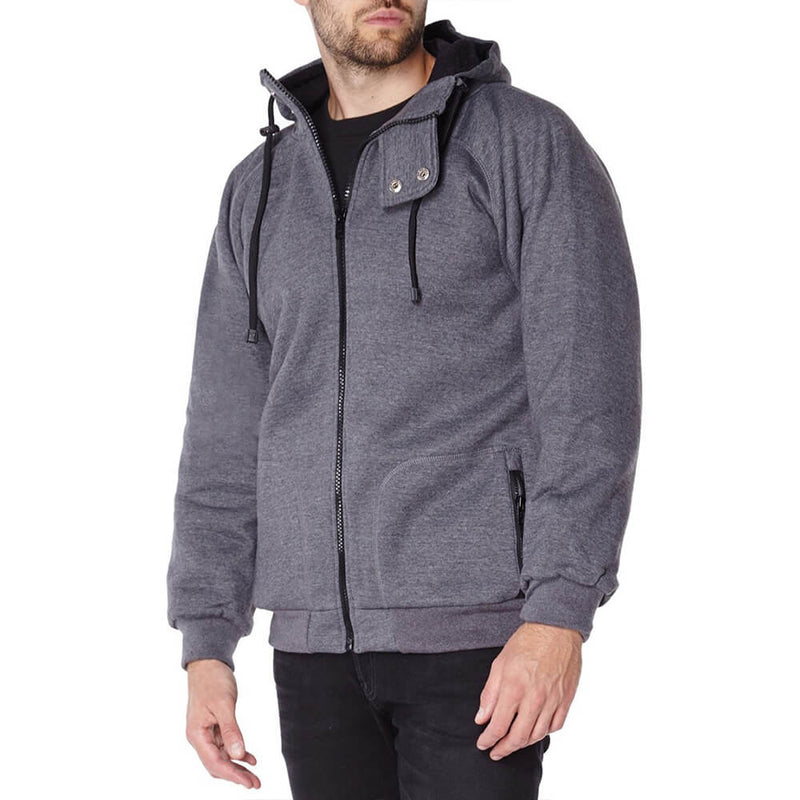 Knife Resistant Anti Slash Hooded Top in Grey