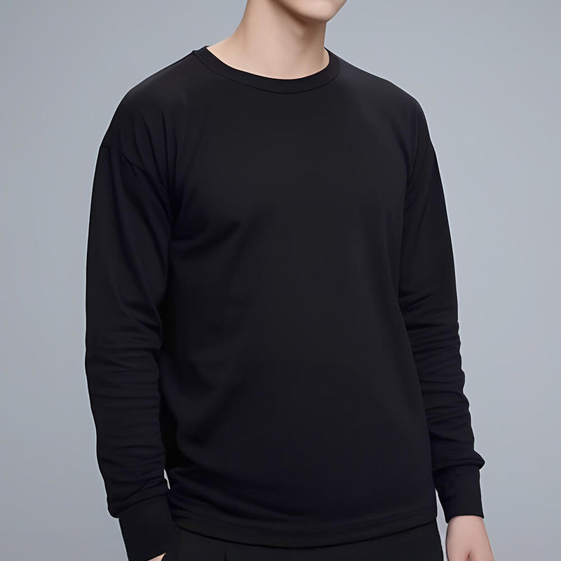Knife Resistant Anti Slash Long Sleeved T-Shirts in Black