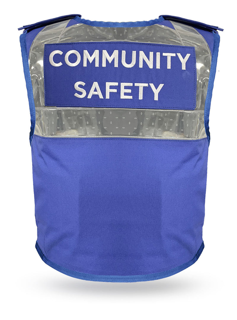 Community Support Royal Blue High Visibility Body Armour - NIJ Level IIIA (3a)
