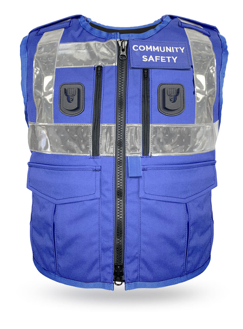 Community Support Royal Blue High Visibility Body Armour - KR1 SP1  - Stab Vest
