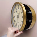 hidden wall clock gold 2