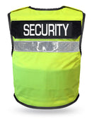 Community Support High Visibility Body Armour - KR1 SP1  - Stab Vest Main Img back view security badges