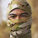 Combat Full Face Mask multi cam front view
