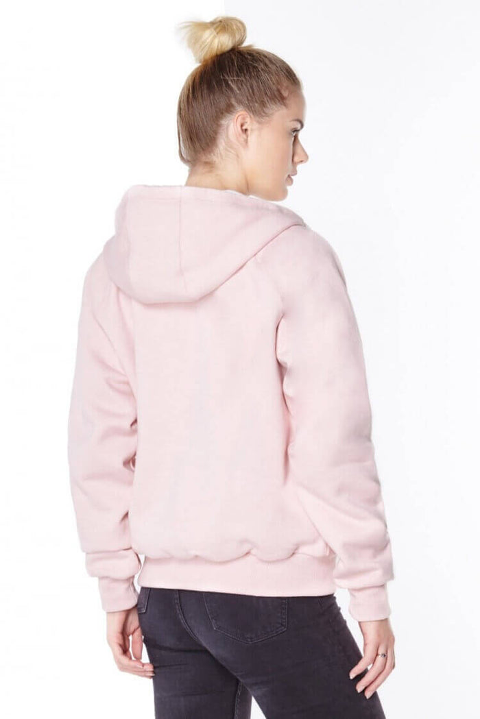 Pink hooded top cheap