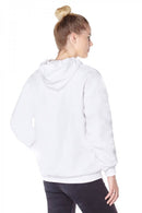 Titan Depot Ladies White Anti-Slash Hooded Top Lined With Dupont ™ Kevlar ® Fibre back view