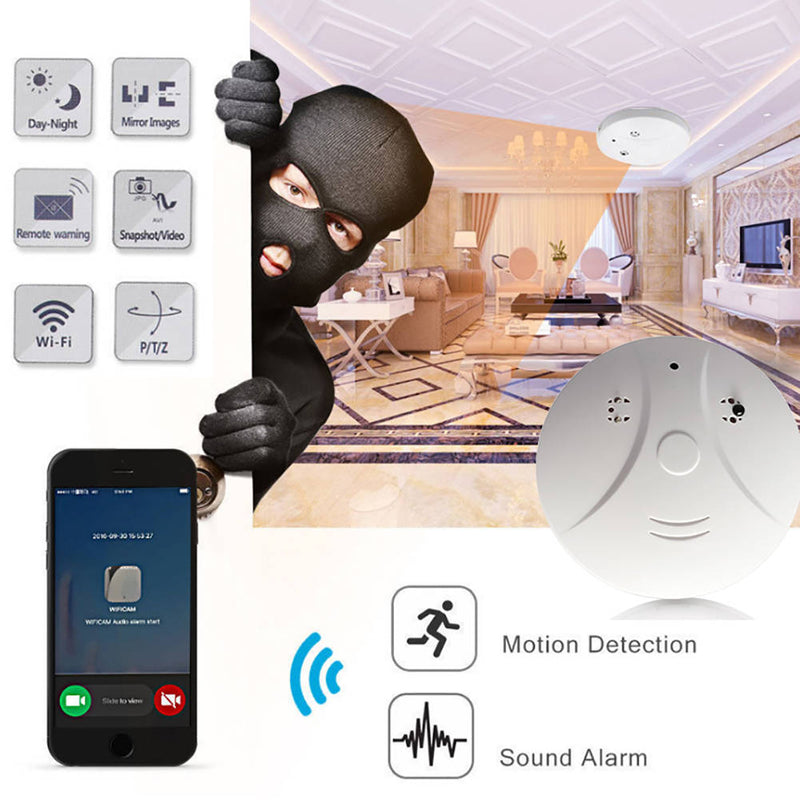 Titan Depot Secret Wifi Smoke Alarm Spy Camera
