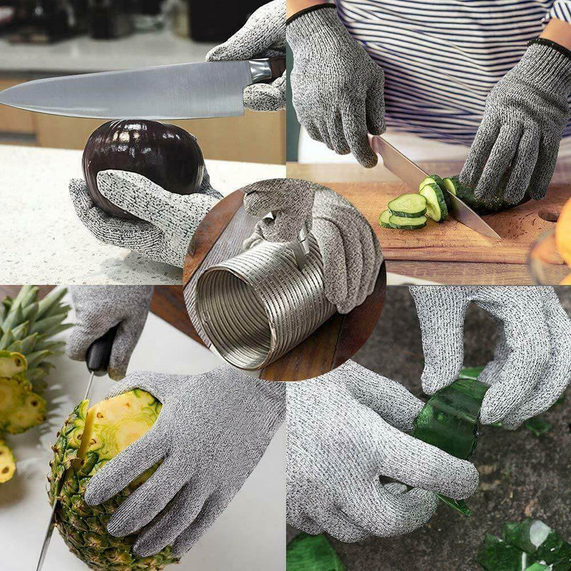 Cut/slash Resistant Safety Gloves with infused Stainless Steel Wire Me
