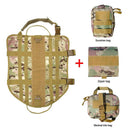 Titan Depot Tactical Dog Training Molle Vest Harness camo flat pack