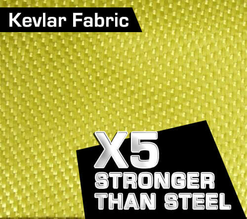 Titan Depot BLACK ANTI-SLASH LONG SLEEVED T-SHIRTS LINED WITH DUPONT ™ KEVLAR ® FIBRE Diagram 5x Stronger than Steel