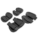 Elbows Knees Protective Safety Gear Pads Guard Set main img green back side