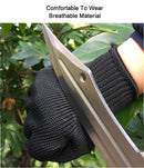 Cut/slash Resistant Safety Gloves with infused Stainless Steel Wire Mesh top view