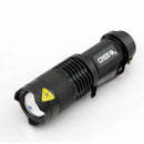 300 Lumen Zoomable LED Flashlight - 3 modes adjustable focus beam close up view