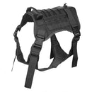 Service Dog Tactical Vest Harness With Molle System Gear black