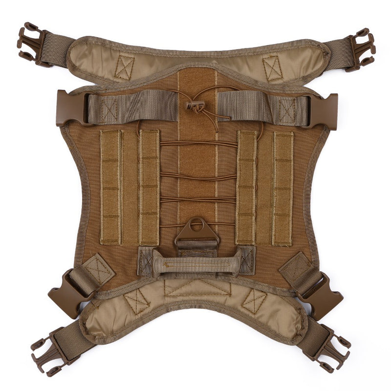 Service Dog Tactical Vest Harness With Molle System Gear