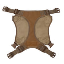 Service Dog Tactical Vest Harness With Molle System Gear brown laid out view