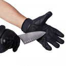 Level 5 Cut Resistance Protective Gloves With Knuckle Protection open fist with blade